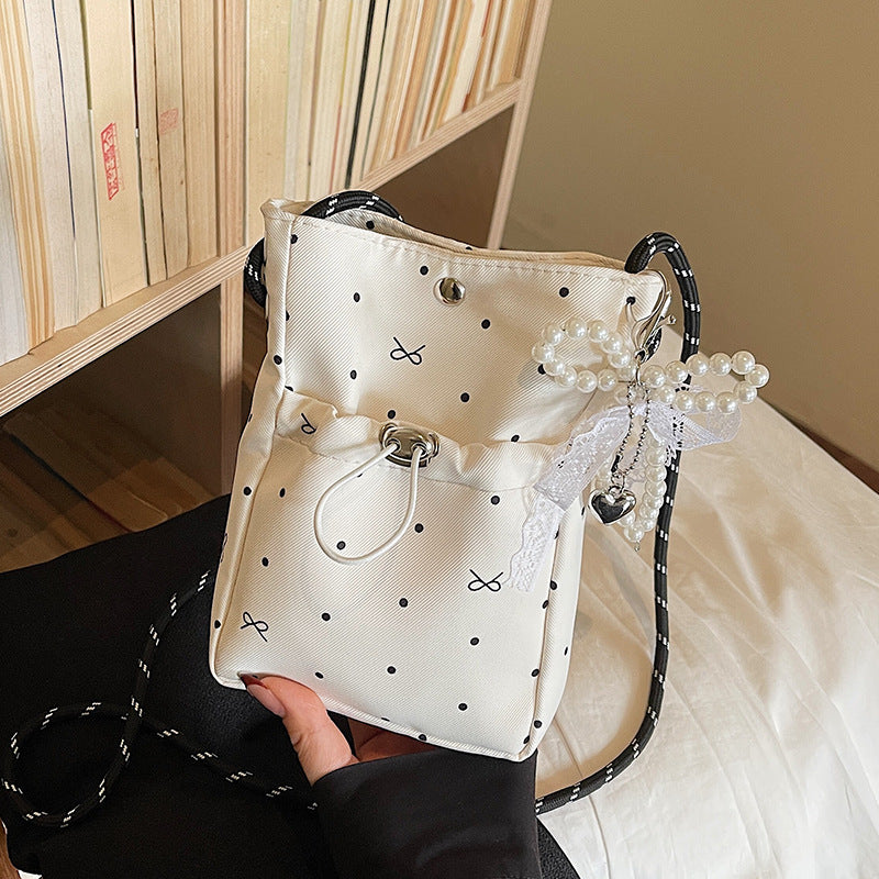 Casual Drawstring Mini Shoulder Bag