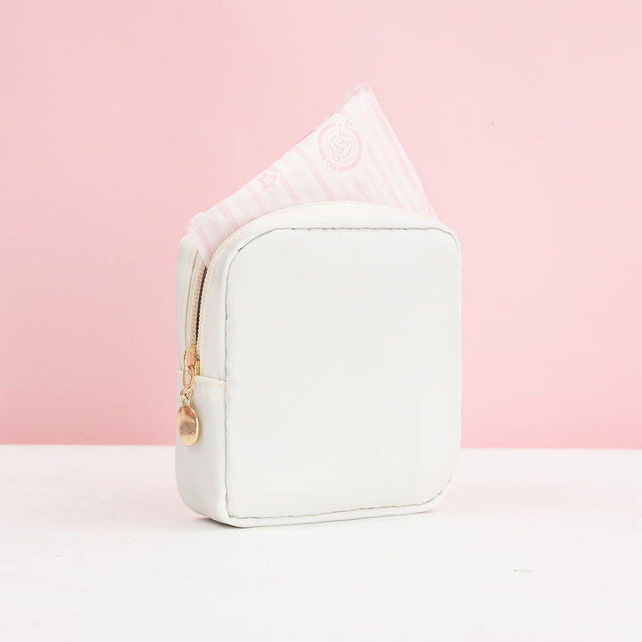Cosmetic storage bag with fine stripe pattern Kalsten
