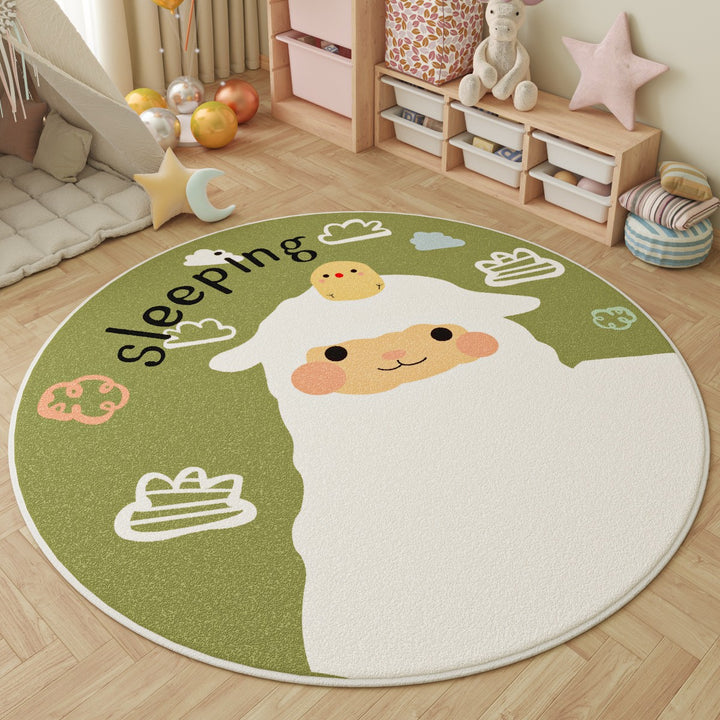 Children's Fun-Themed Round Area Mat Kalsten