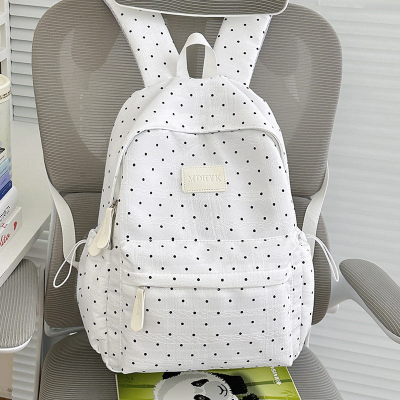 Compact Polka Dot Backpack Kalsten