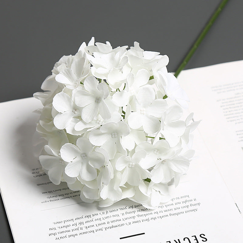 Realistic Floral Hydrangea Stem