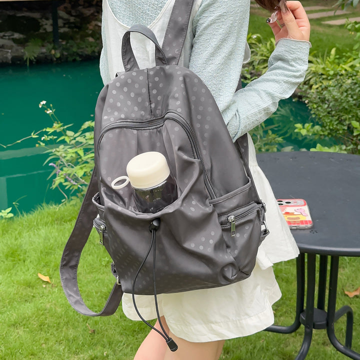 Stylish Polka Dot Drawstring Backpack Kalsten