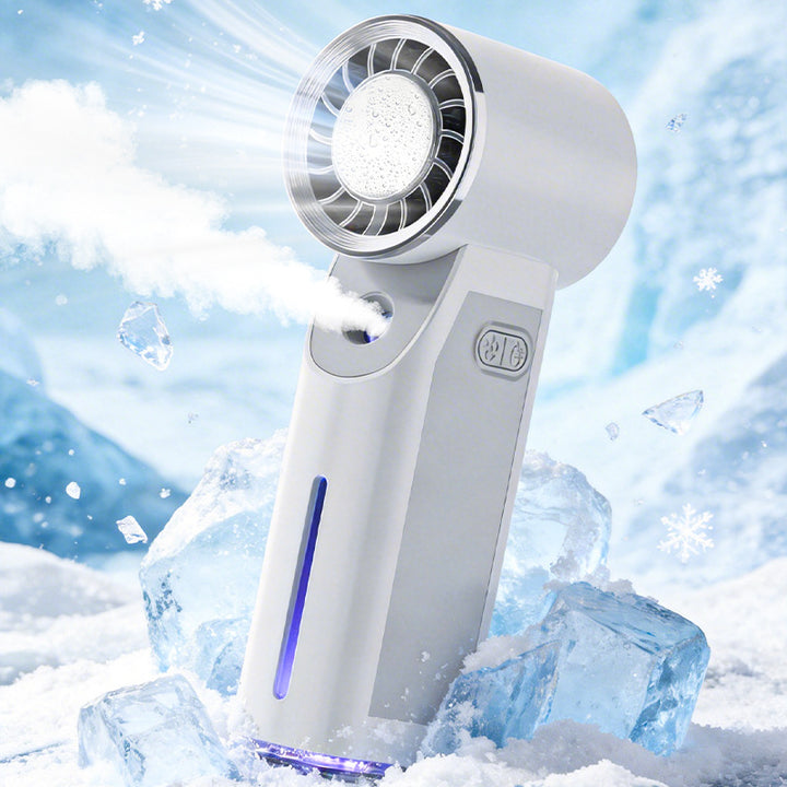 Cooling Portable Facial Mister and Bladeless Cooling Fan USB Rechargeable Hydration Spray Kalsten