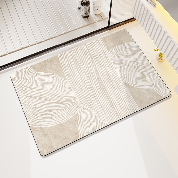 Artistic Cat-Themed Bath Mat Kalsten