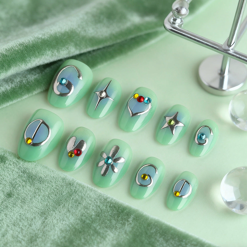 Artistic Embellished Nail Art Kalsten