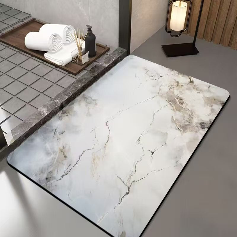 Luxurious Marble Design Bath Mat Kalsten