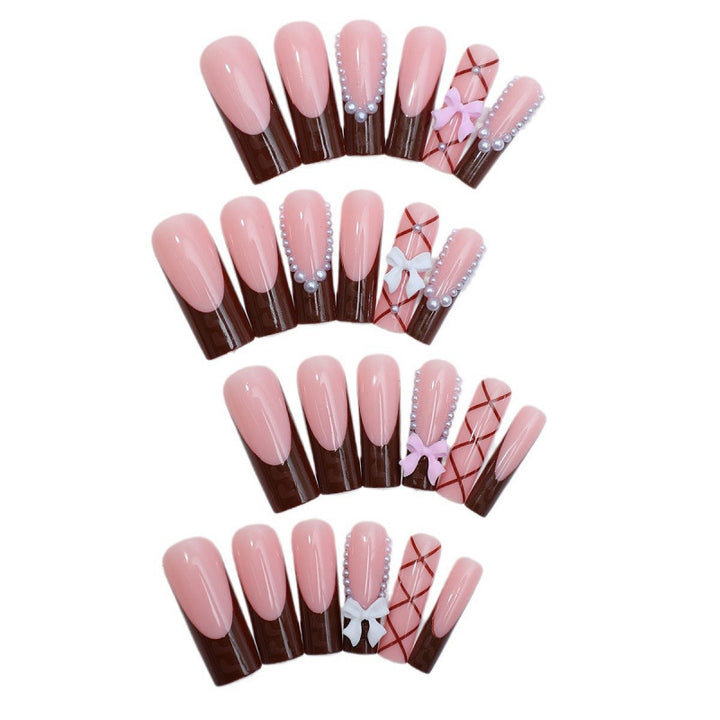 Premium Decorative Press-On Nail Set 1790738617