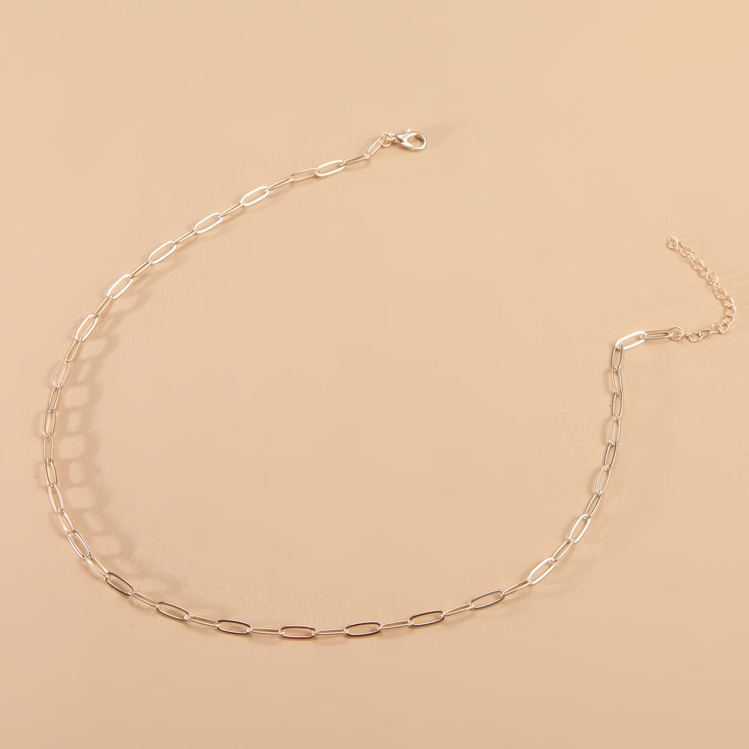 Sleek Long Link Chain Necklace Kalsten