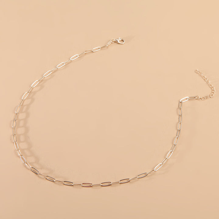 Sleek Long Link Chain Necklace Kalsten