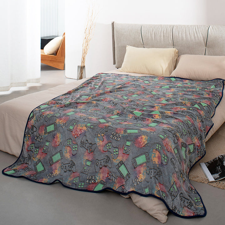 Women's cuddle blanket with gaming motif Kalsten