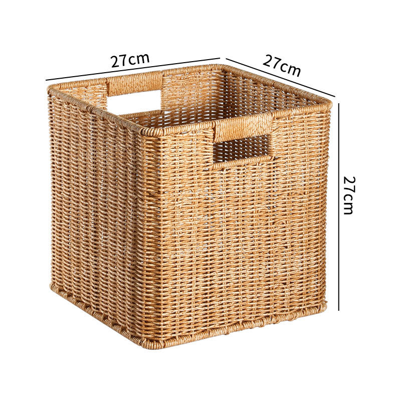 Handwoven Rustic Storage Cube Kalsten