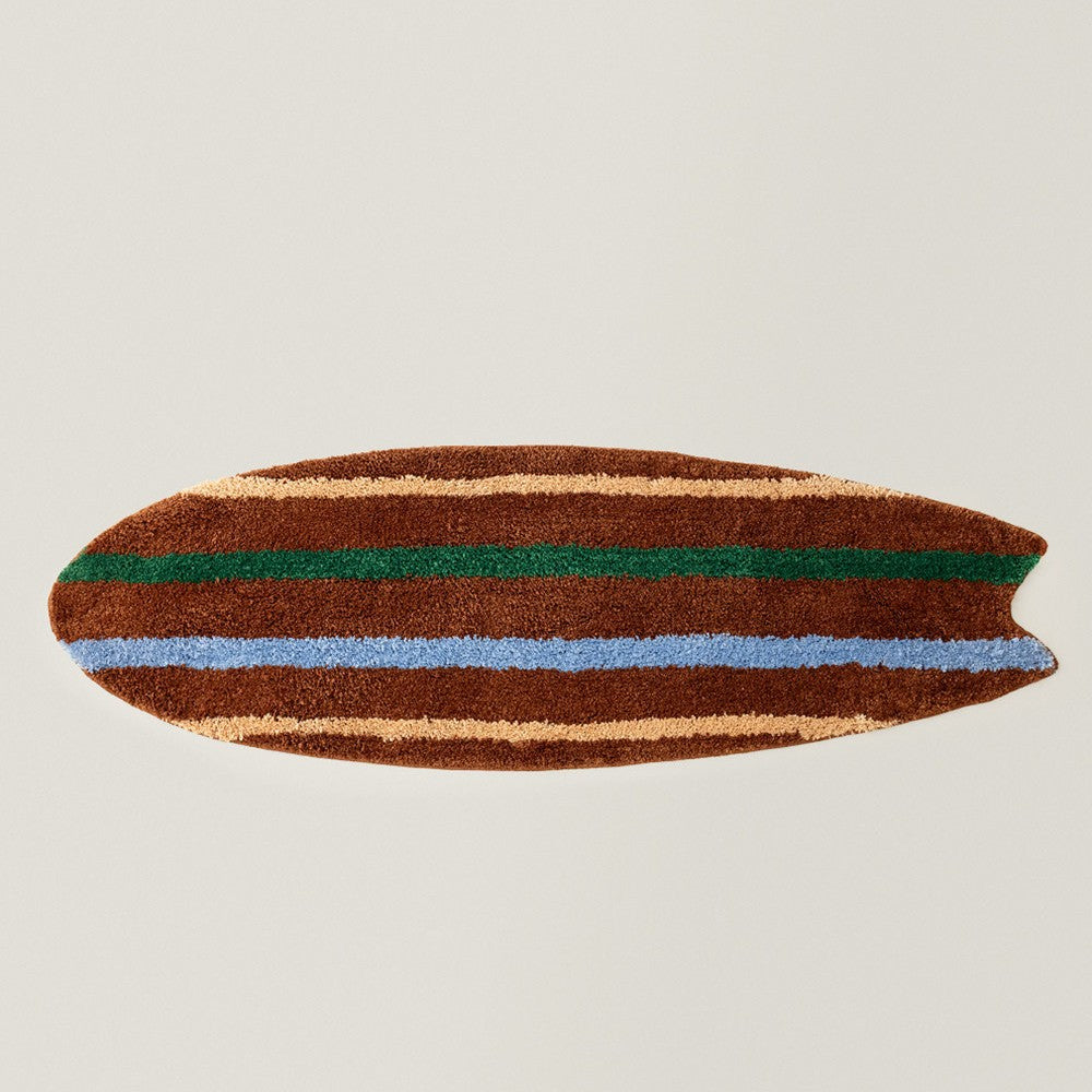 Surfboard-Shaped Decorative Bath Mat Kalsten