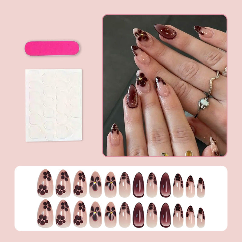 Artificial nail set with floral and elegant design Kalsten