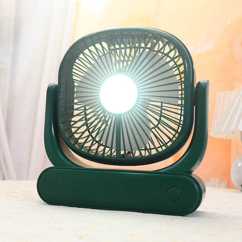 Women portable USB table fan with integrated LED lighting Kalsten
