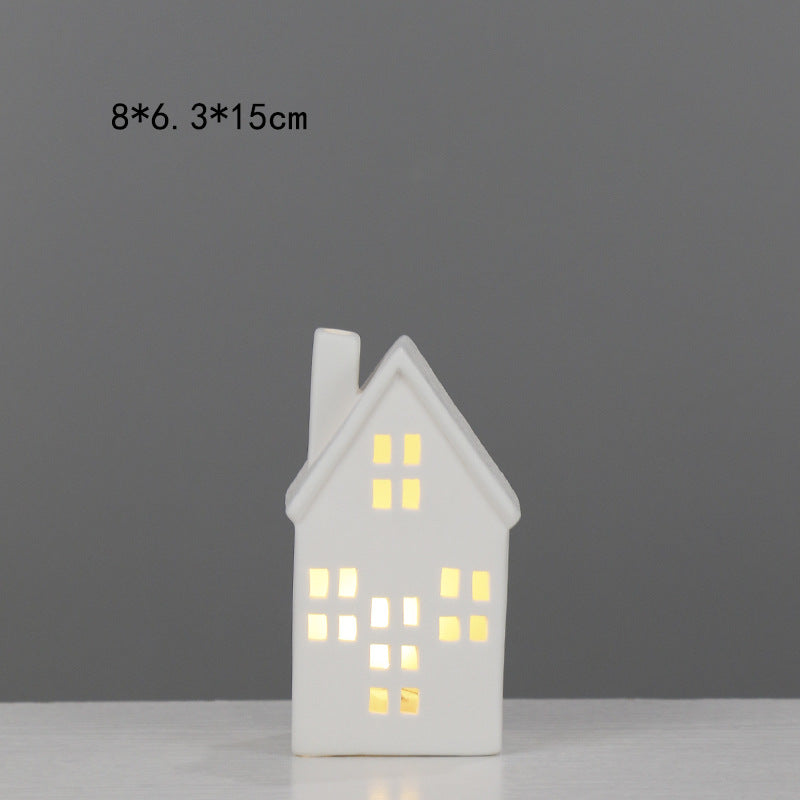 Decorative House-Shaped Ceramic Night Light Kalsten