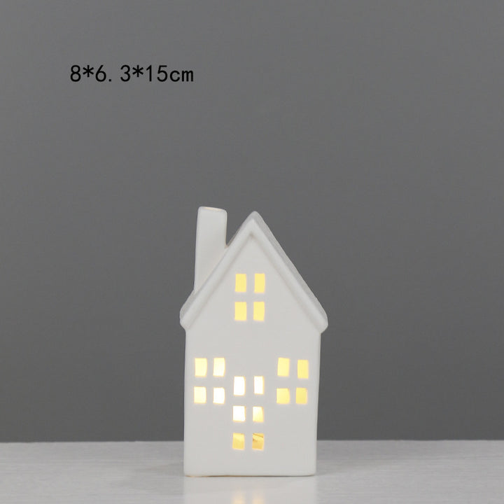 Decorative House-Shaped Ceramic Night Light Kalsten