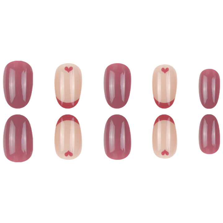 Creative Heart-Design Press-On Nails Kalsten