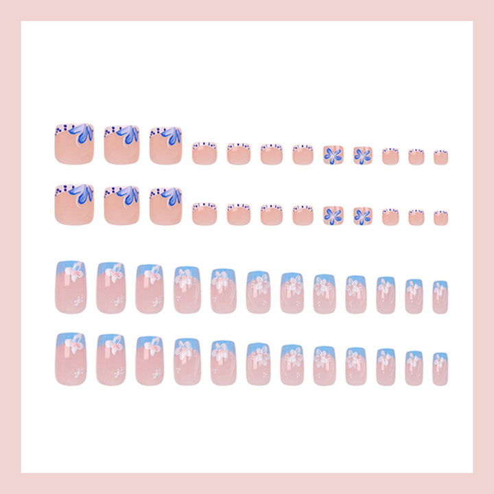 Artificial nail set with decorative flower and spring motifs Kalsten