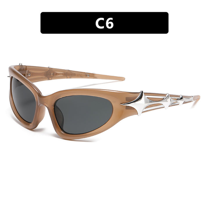Women futuristic sunglasses with unique star design Kalsten