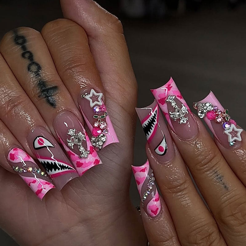 Decorative Acrylic Nail Set