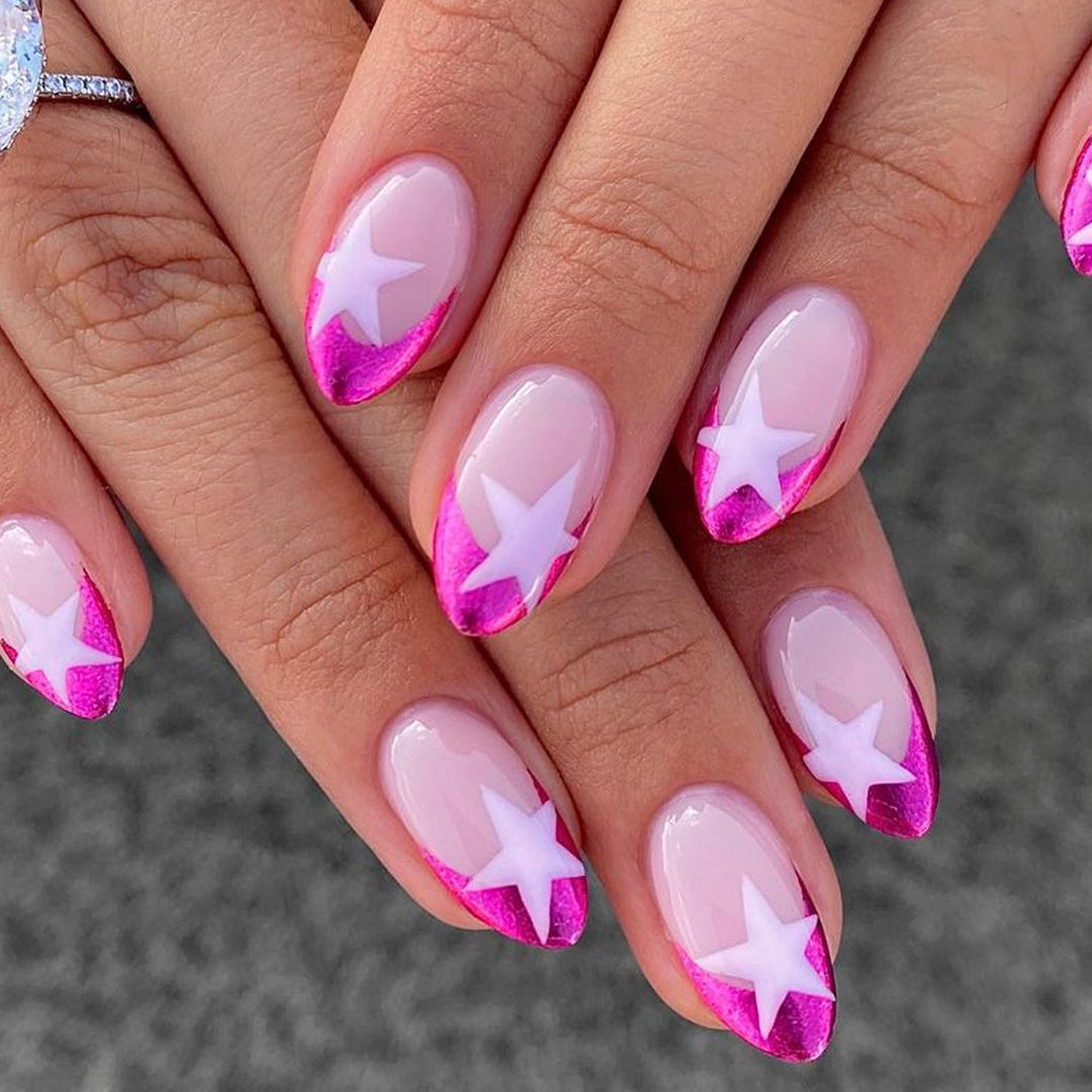Artistic Star-Embellished Nail Design Kalsten