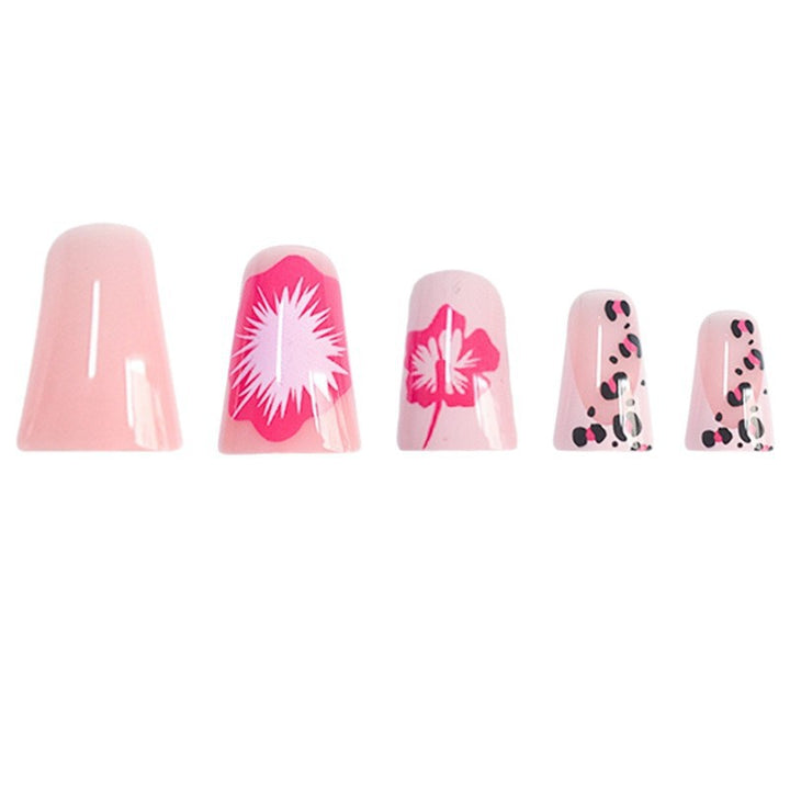 Floral-Decorated Press-On Nail Set Kalsten