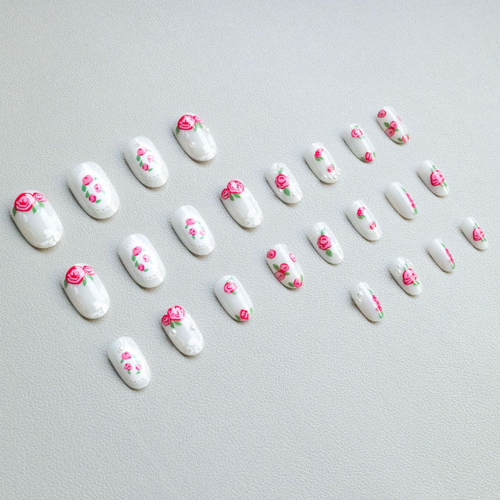Floral Lace Design Nail Art Kit