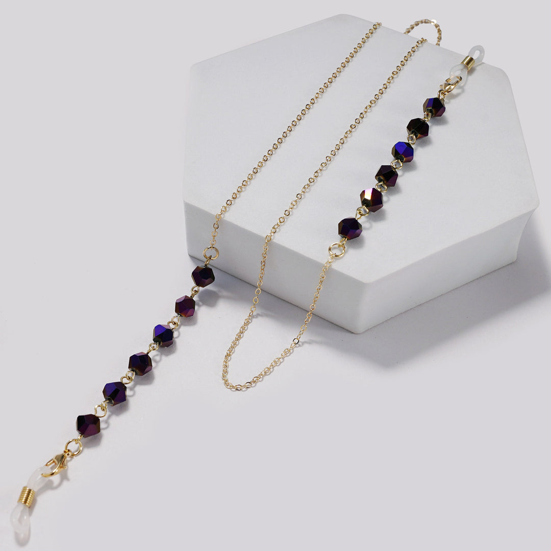 Elegant Crystal Beaded Glasses Chain kalsten
