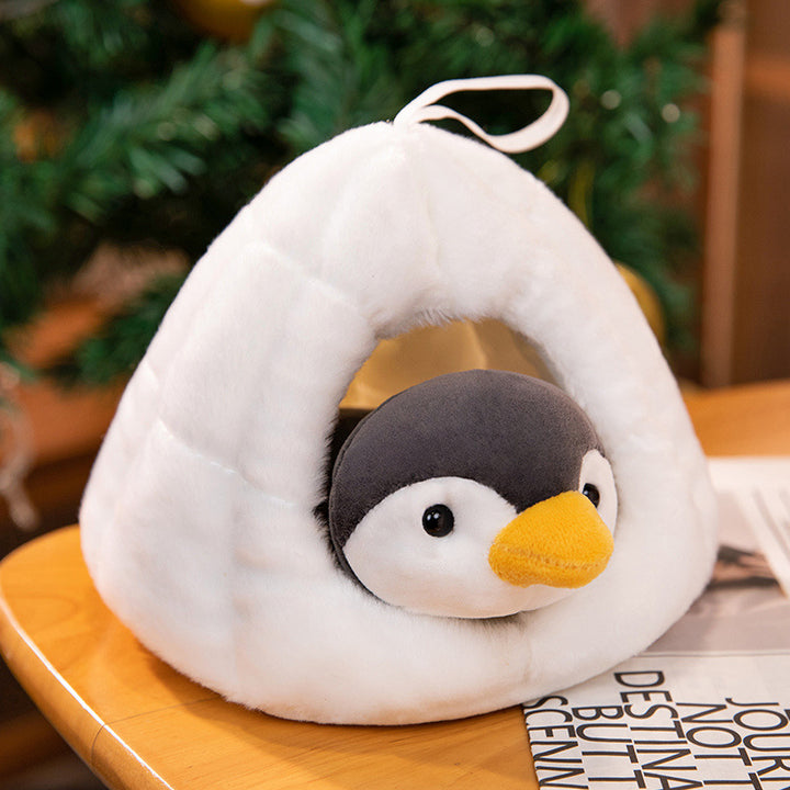 Plush Penguin Cozy Nesting Pet Cave Bed Kalsten