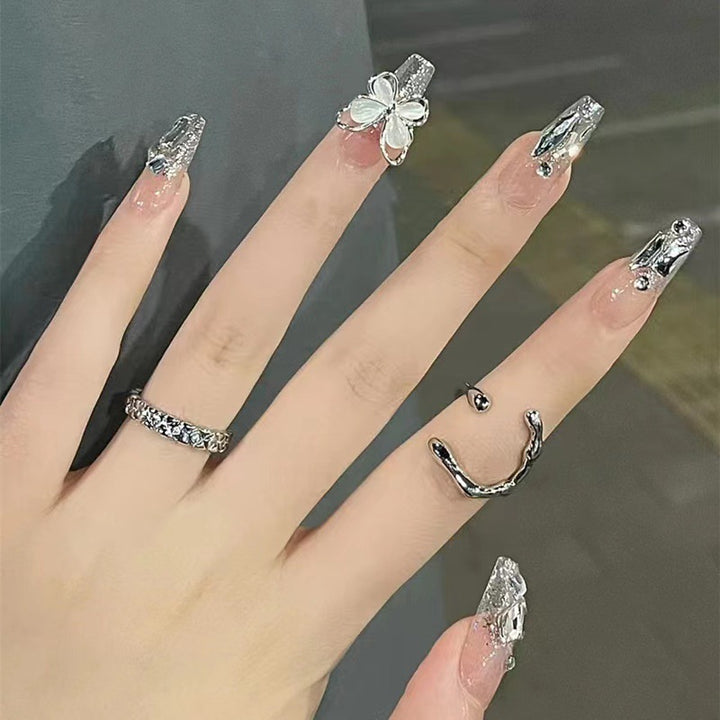 Decorative Butterfly Press-On Nails