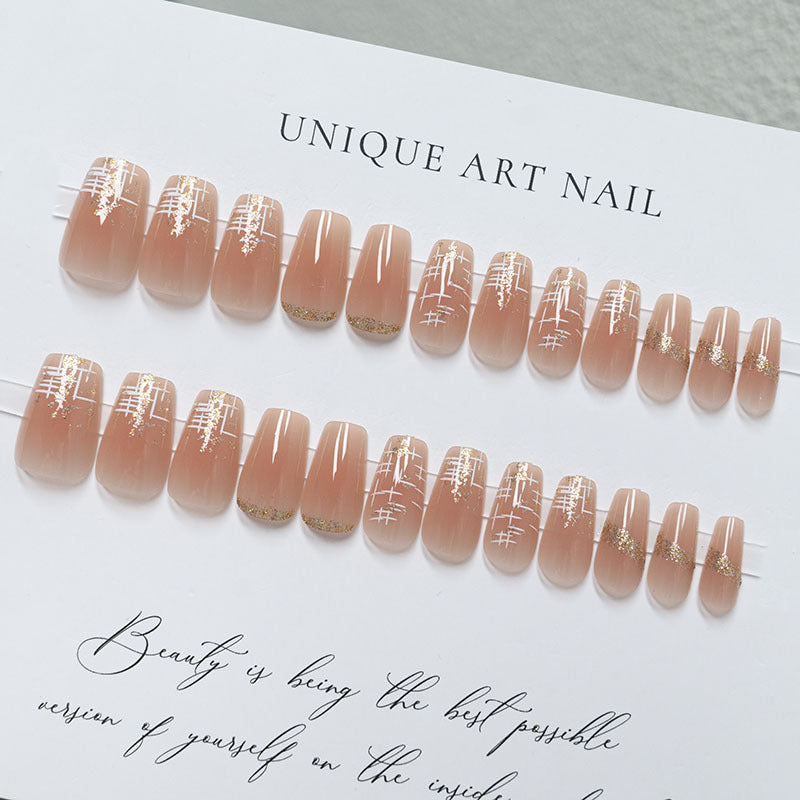 Elegant Artistic Press-On Nails