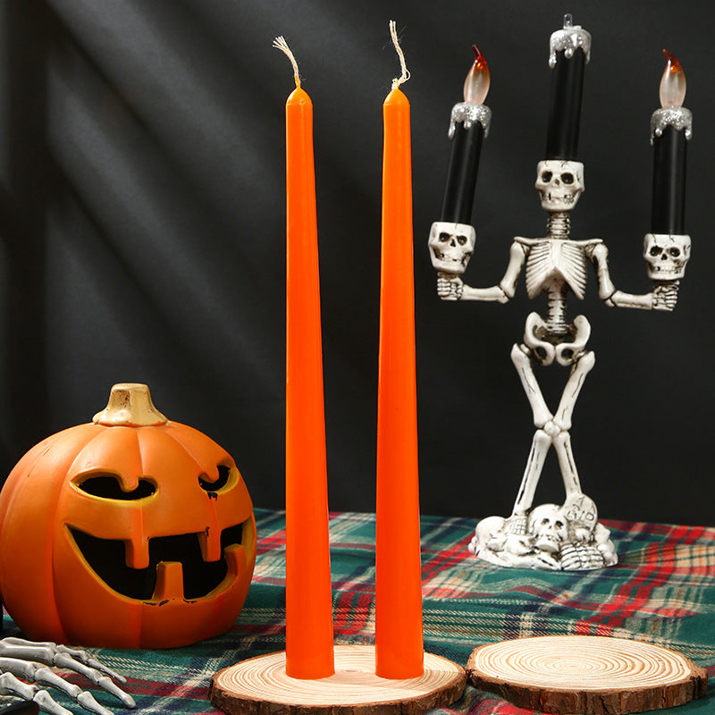 Sculptural Skull-Shaped Decorative Wax Candle