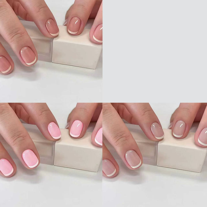 Professional French Tip Nail Set Kalsten