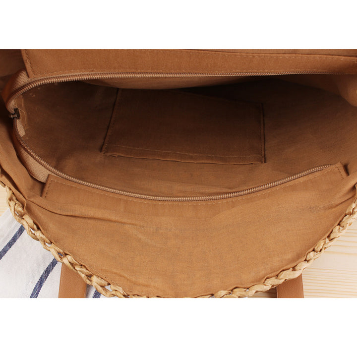 Round straw bag Kalsten