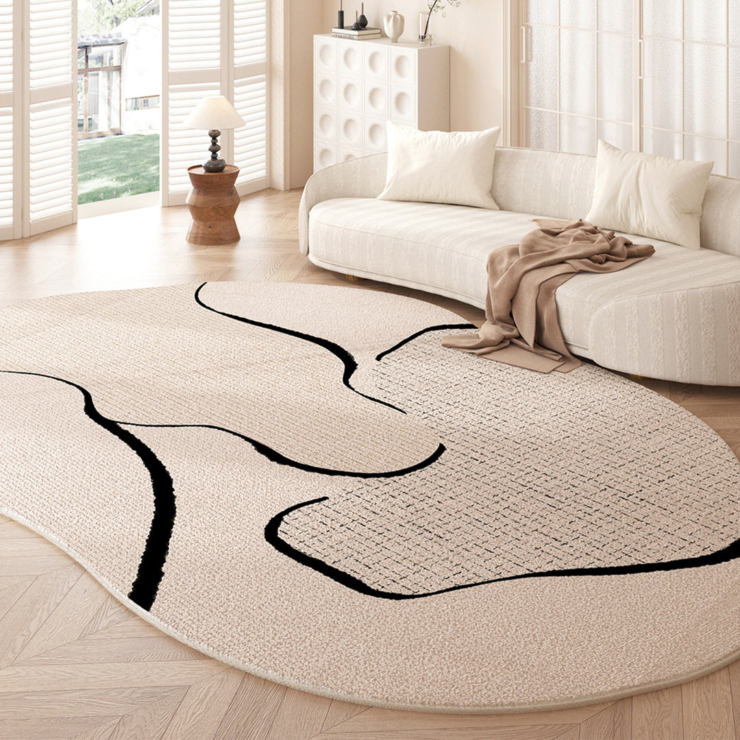 Organic Abstract Shape Area Rug