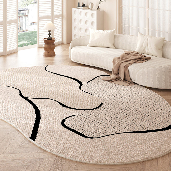 Organic Abstract Shape Area Rug