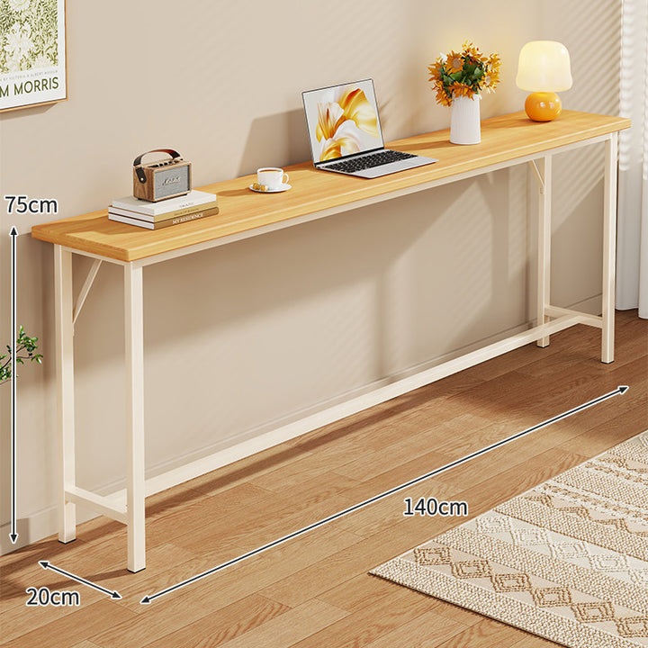 Narrow Industrial Console Table with Slim Profile