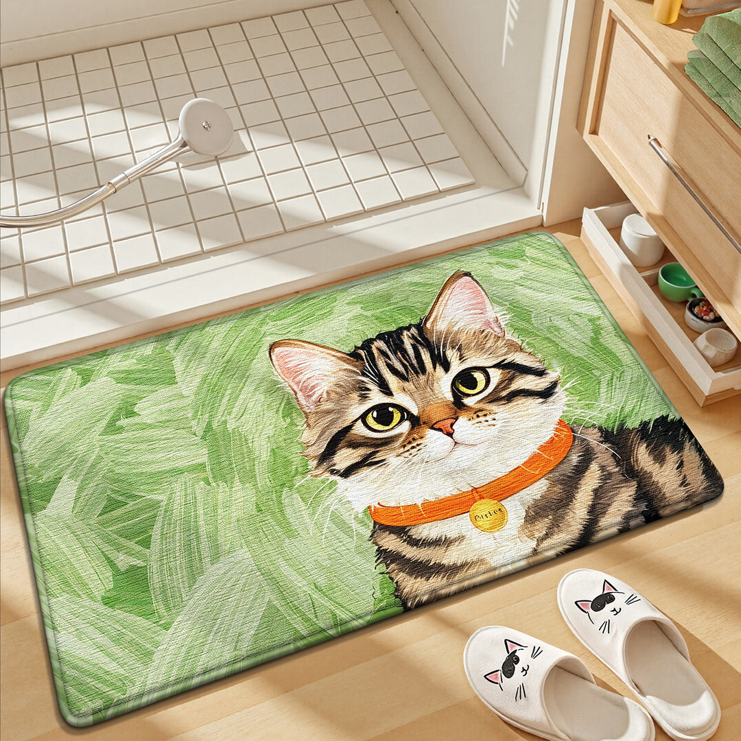 Cute Bunny-Themed Bath Mat