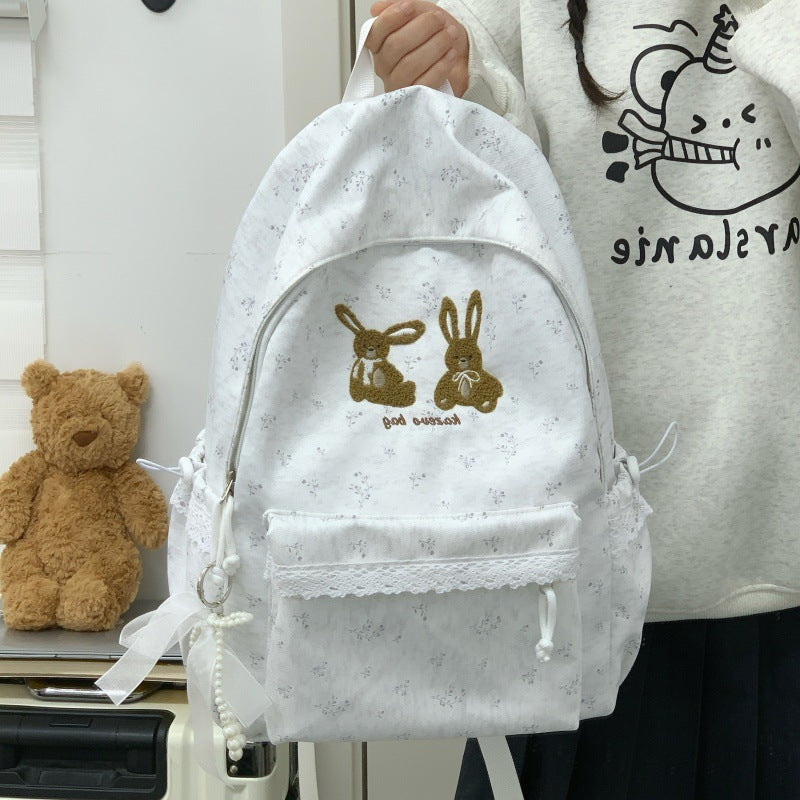 Cute Bunny-Themed Casual Backpack Kalsten
