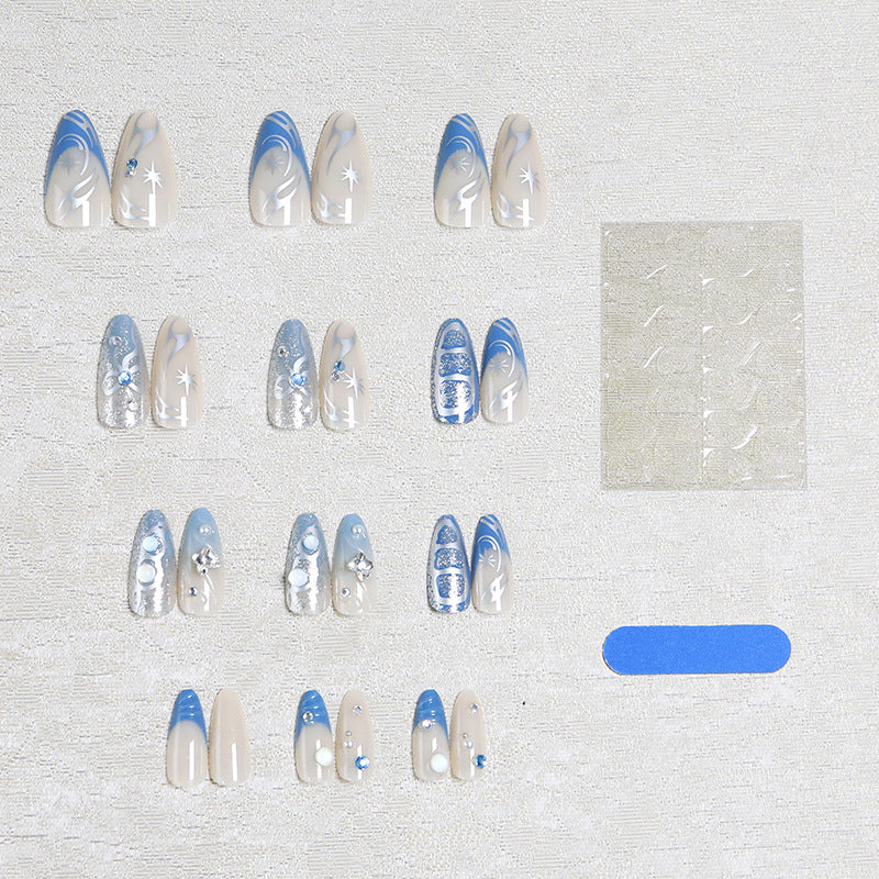 Artful 3D Nail Tips with Delicate Design Kalsten