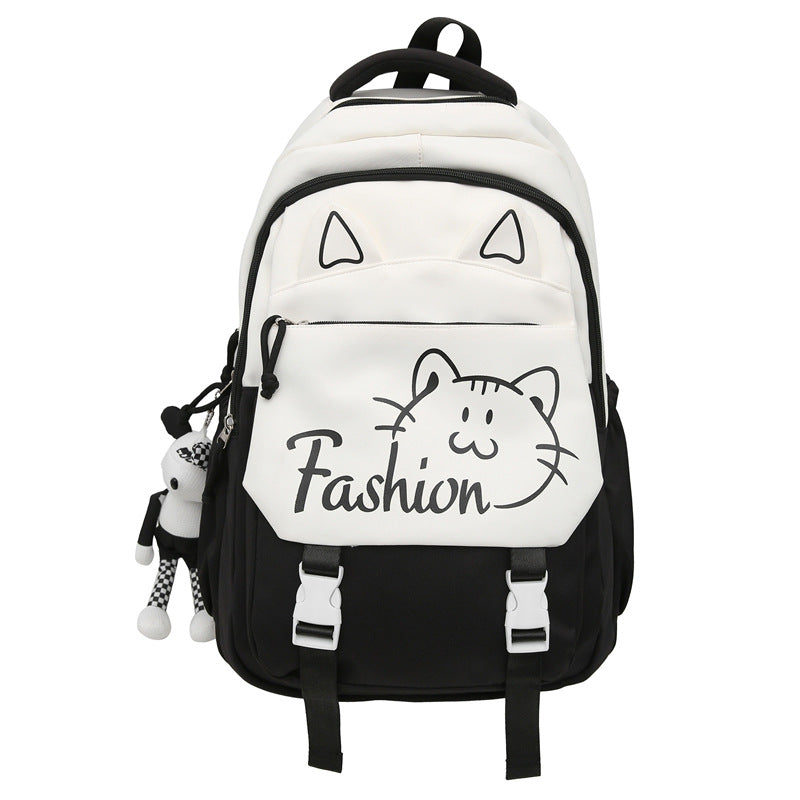 Backpack with Cute Cat Ears and Practical Compartments Kalsten