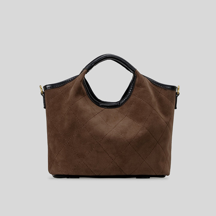 Quilted Suede Handbag