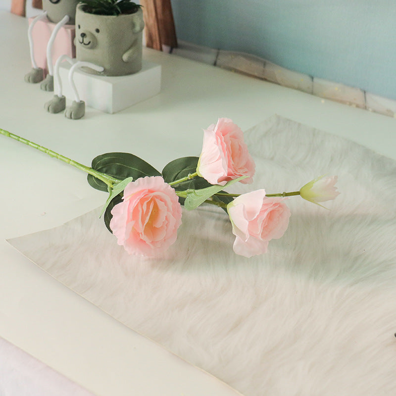 Realistic Faux Rose Floral Stem