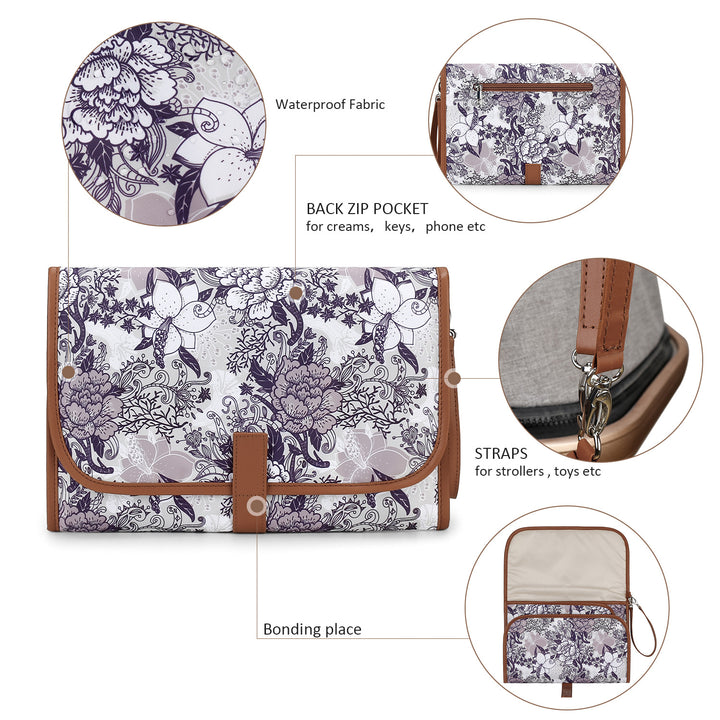 Small Shoulder Bag with Floral Patterns Kalsten