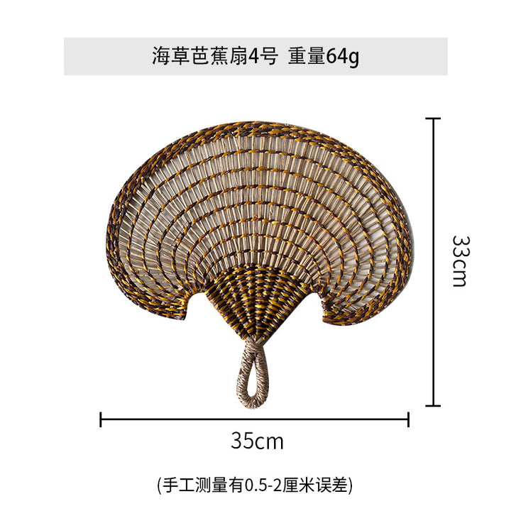 Women handmade fan made of natural materials Kalsten