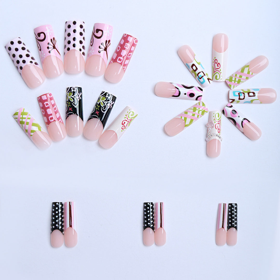 Creative Patterned Artificial Nails Kalsten