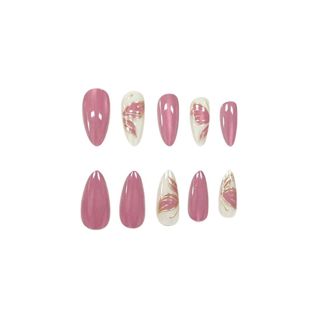 Elegant Butterfly Floral Nail Art Enhancements Kalsten
