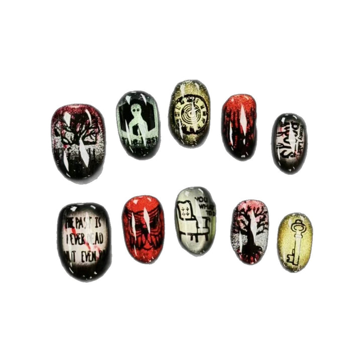 Stylish Artistic Press-On Nail Set Kalsten