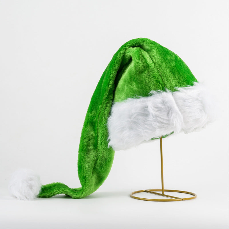 Bright Christmas hat with plush trim