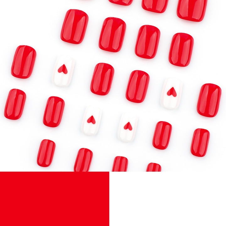 Heart-Themed Press-On Nail Set